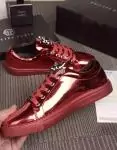 philipp plein slip-on sneakers stud embossed glossy rouge